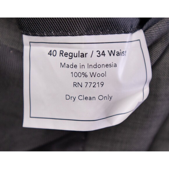 Pronto Uomo 40R 100% Wool Modern Blazer 2-Button/Gray/Check Sport Jacket - Picture 11 of 12